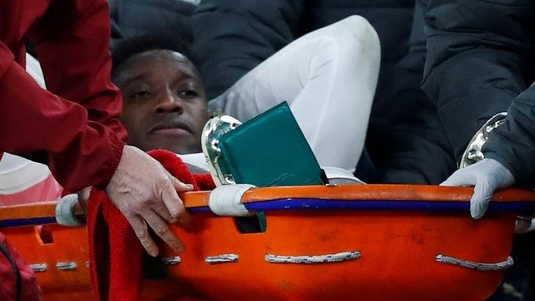 Danny Welbeck: Arsenal say forward has 'significant' ankle injury