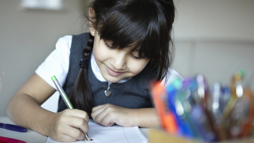 Recommended homework time for primary picture