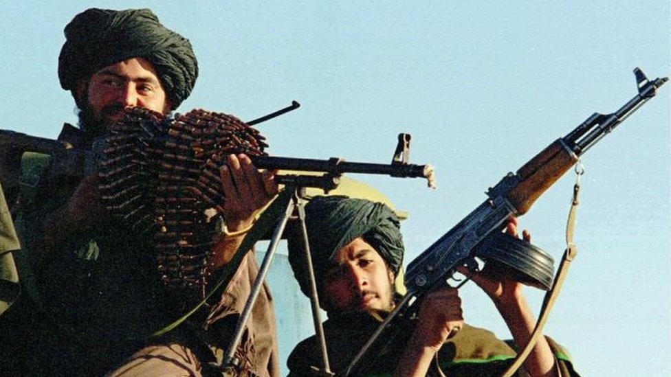 File photo of Afghan Taliban fighters 