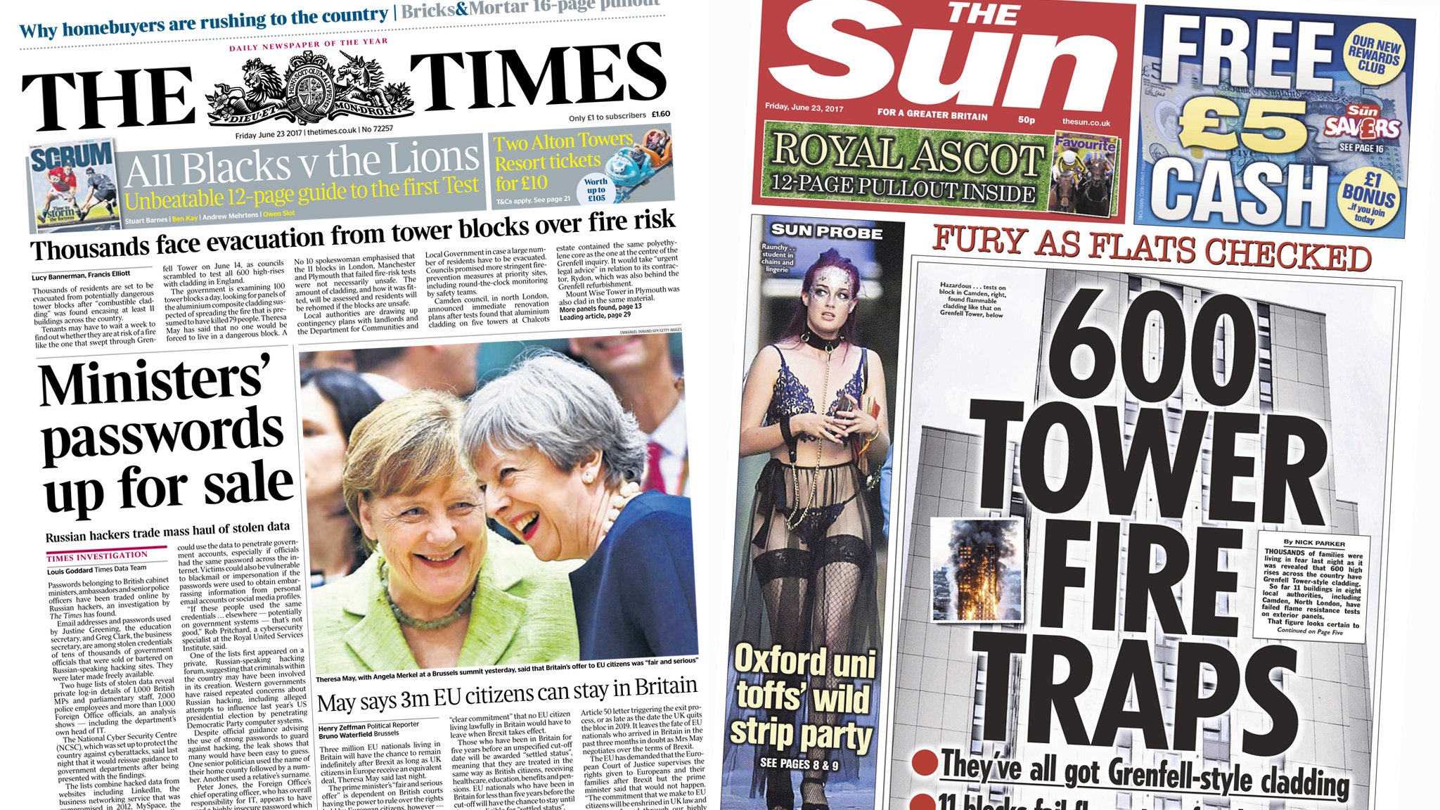 Newspaper Headlines: Tower 'death Traps' And EU Migrant Rights | 15...