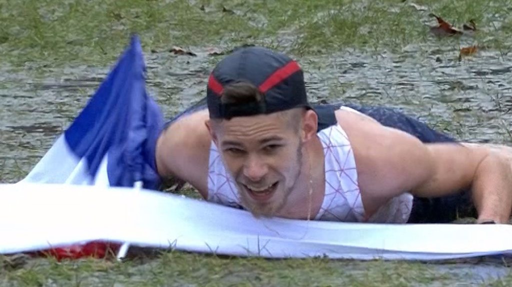When knee slide celebrations go wrong