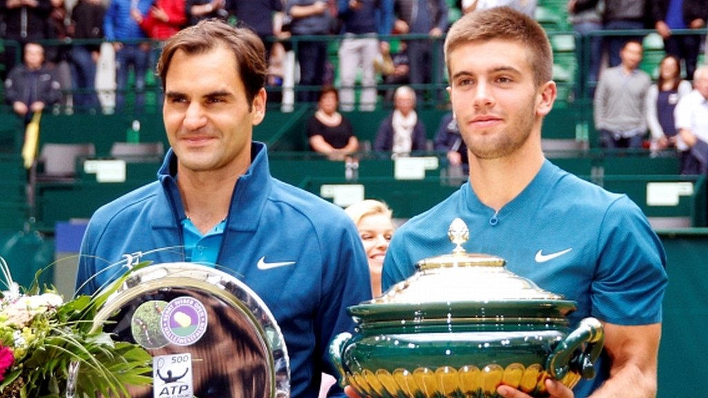 Federer loses number one ranking after shock Coric defeat in final
