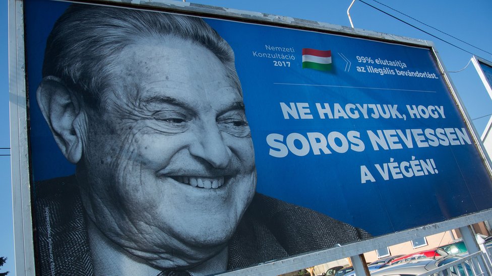 Macaristan hükümeti geçtiğimiz yıl Soros'a karşı pankartlarla bir kampanya başlatmıştı
