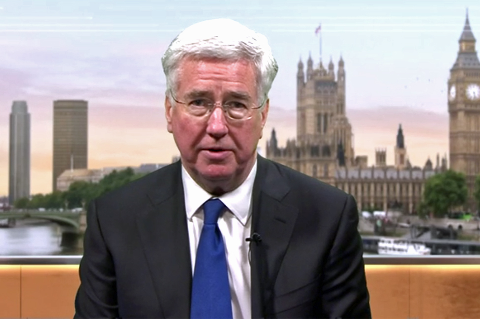 Michael Fallon, secretario de Defensa de Reino Unido