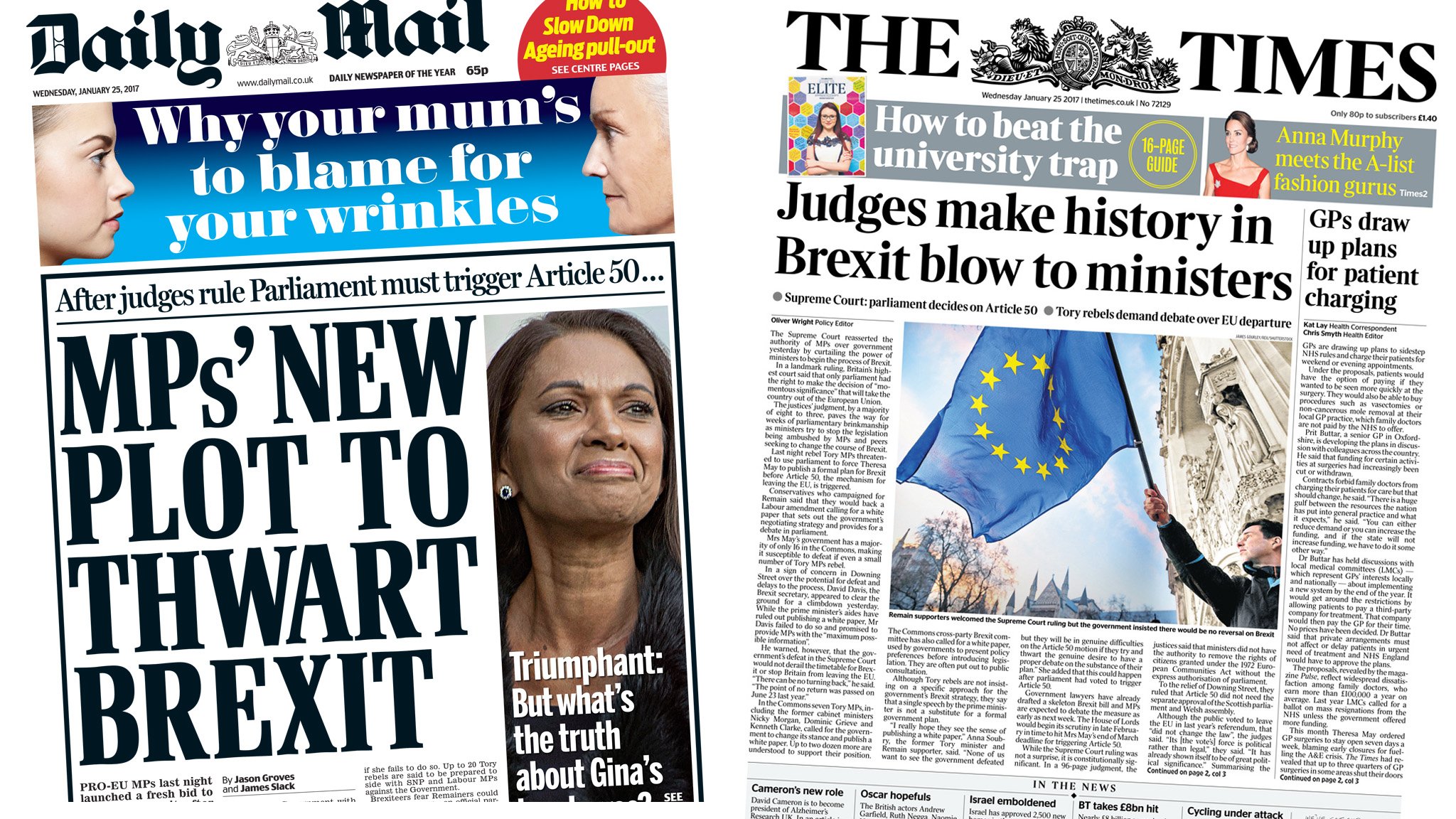 Newspaper headlines: MPs' 'new plot to thwart Brexit' | 15 Minute News