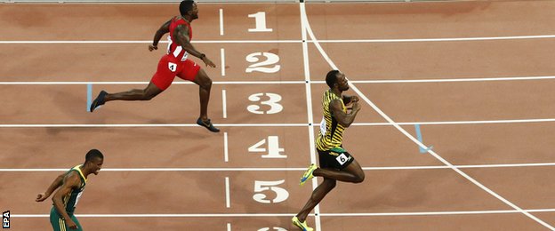 Usain Bolt (right) and Justin Gatlin
