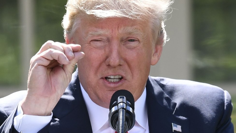 El presidente Trump anunció este jueves que EE.UU. abandona los Acuerdos de París sobre cambio climático. Donald Trump