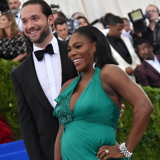 Alexis Ohanian junto a Serena Williams