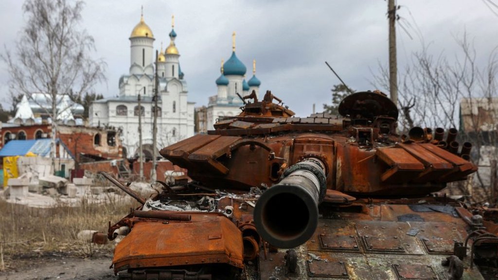 The devastated towns near Ukraine's front line