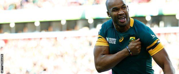 J.P Pietersen scored a hat-trick in this game, taking him to seven Rugby World Cup tries in total; only Bryan Habana (11) and Jaque Fourie (9) have scored more for South Africa in the tournament.