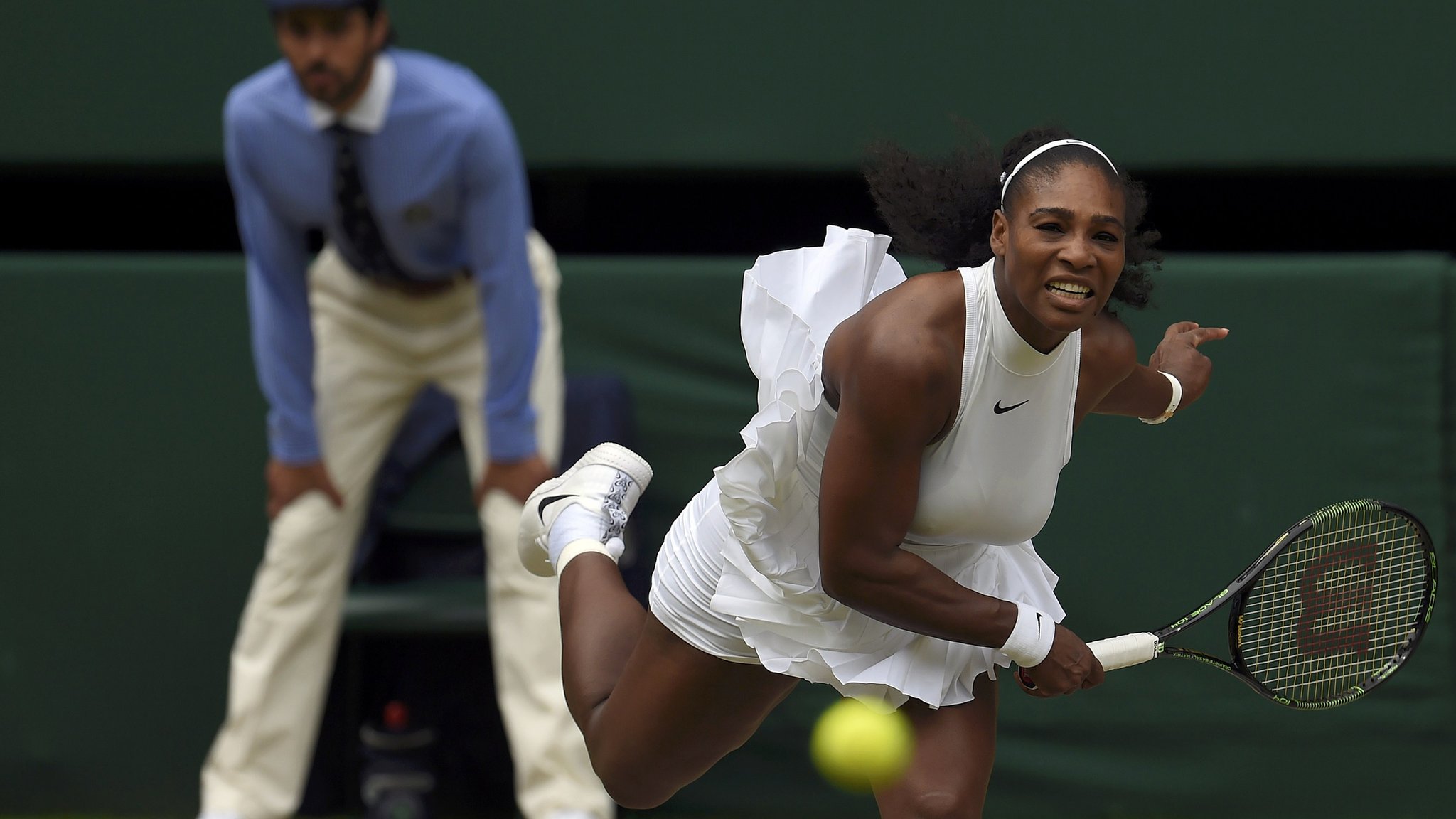 Wimbledon 2016: Serena Williams serve goes from 65mph to 121mph in consecutive serves