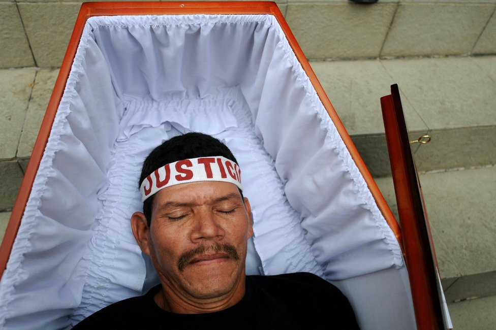 Protesta de los afectados por el 
