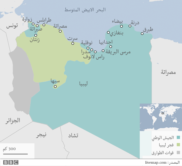 خارطة ليبيا