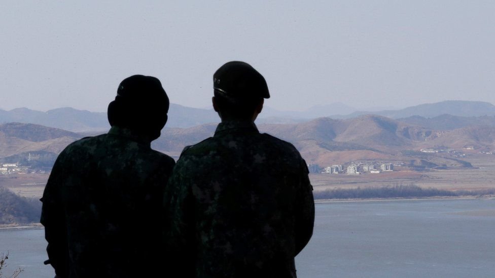 تخضع الحدود المشتركة يبن الكوريتين لحراسة مشددة