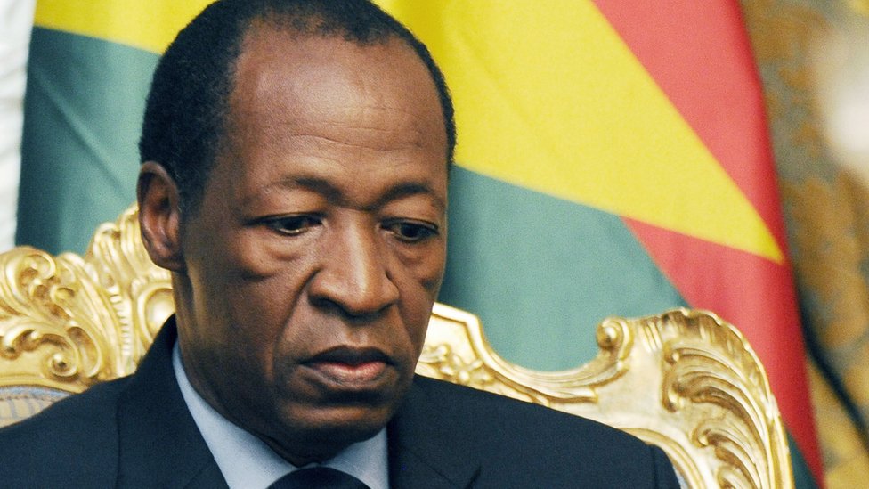 Burkina Faso's former president Blaise Compaore