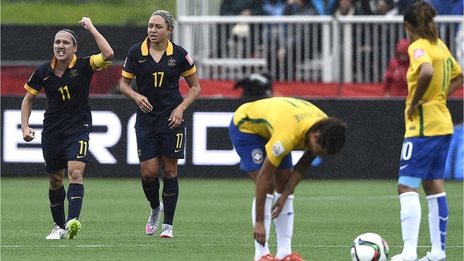 VIDEO: Australia shock Brazil to make history