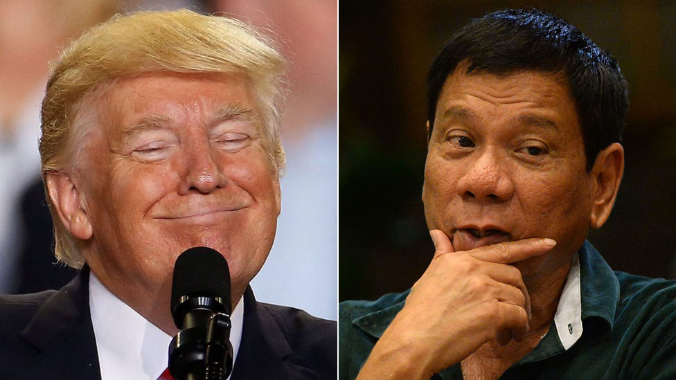 Trump invita al presidente filipino Duterte a la Casa Blanca