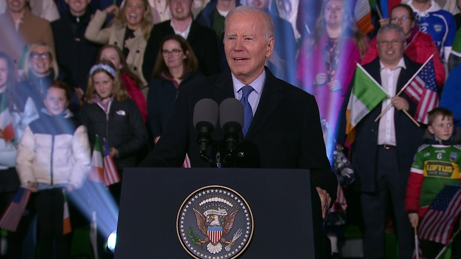 US President speaks at homecoming in Ballina