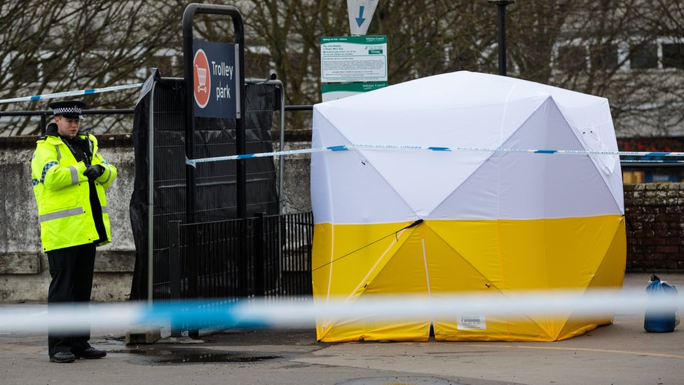 Escena donde el exespía fue envenenado en Salisbury.
