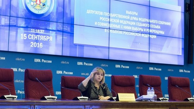 Памфилова огласила первые итоги выборов