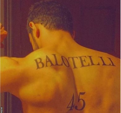 Balotelli tattoo