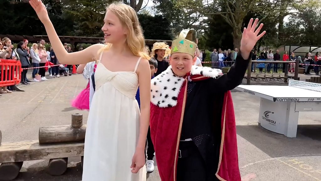 School celebrates Coronation with own procession