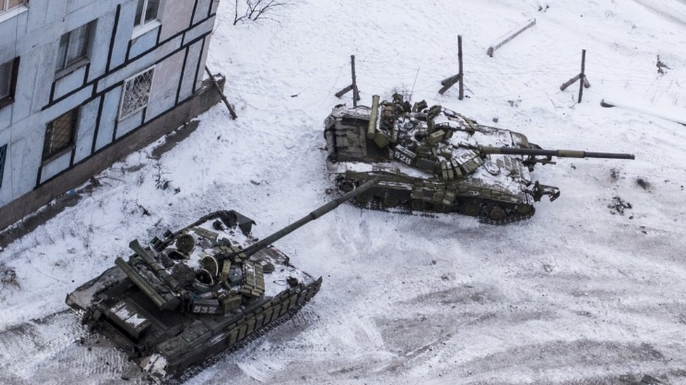 Tanques en Avdiivka