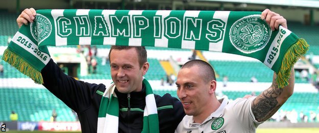 Celtic celebrate the title