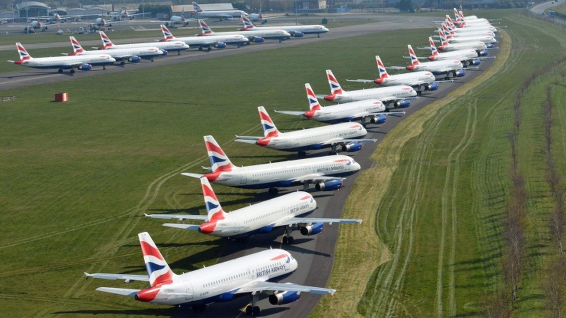 Coronavirus Grounded planes and deserted airport terminals BBC News