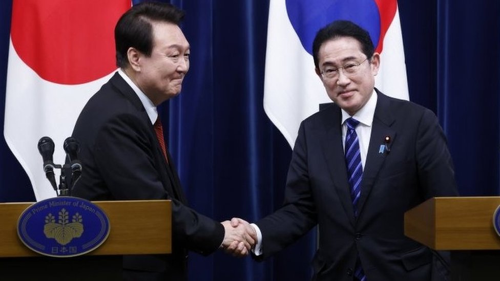 S Korea and Japan: A milestone meeting of frenemies