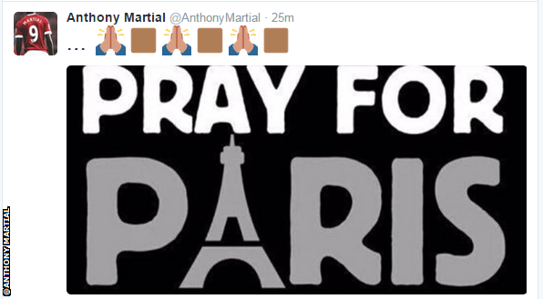 Anthony Martial tweet