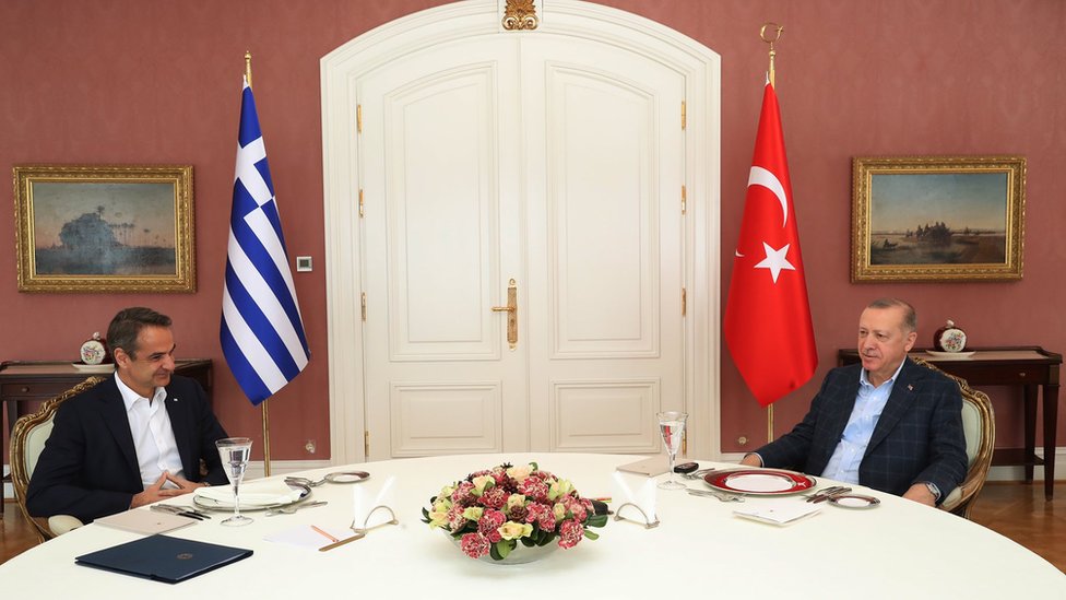 Erdoğan - Miçotakis görüşmesi: 'İkili ilişkilerin iyileştirilmesi konusunda mutabık kalındı' - BBC News Türkçe