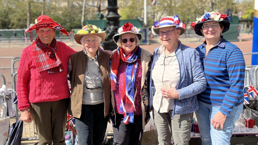 Five grandmothers show how to camp for Coronation