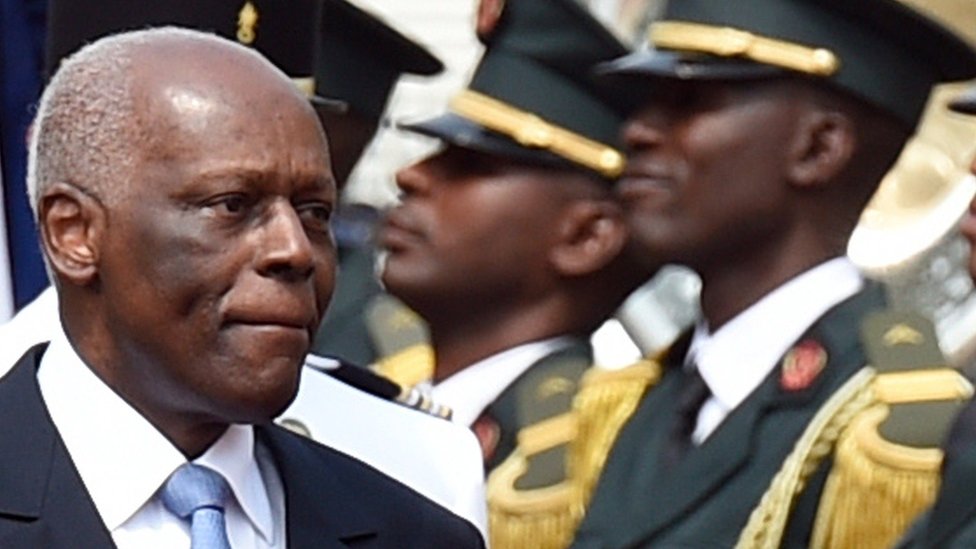 Angolan President Jose Eduardo dos Santos