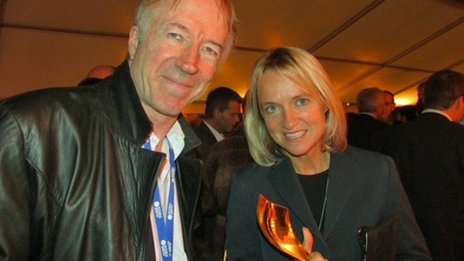 Emma-Jane Kirby and Mike Thomson at the Prix Bayeux-Calvados awards