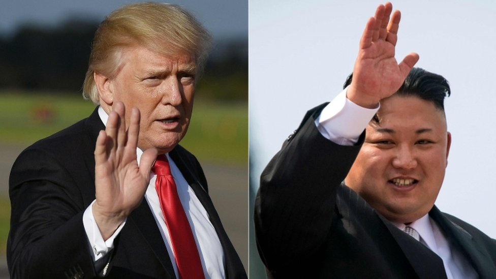 Trump y Kim Jong-un.