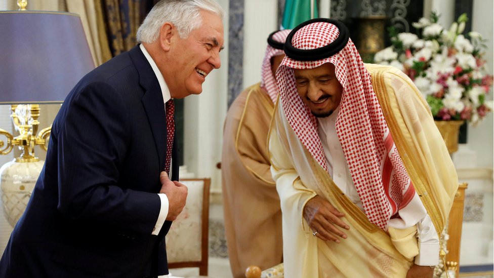 وزير الخارجية الأمريكي والملك السعودي