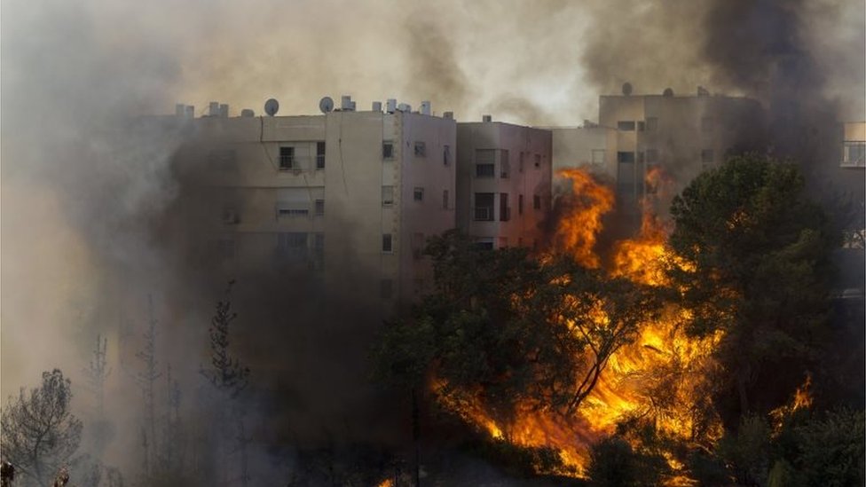 حريق في حيفا