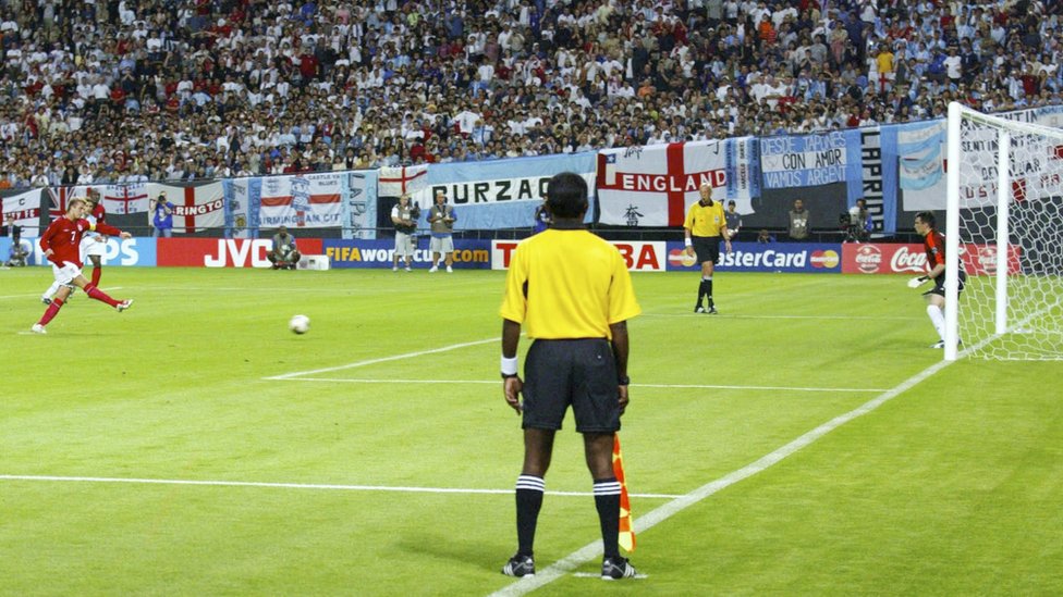 Partido Argentina e Inglaterra en 2002