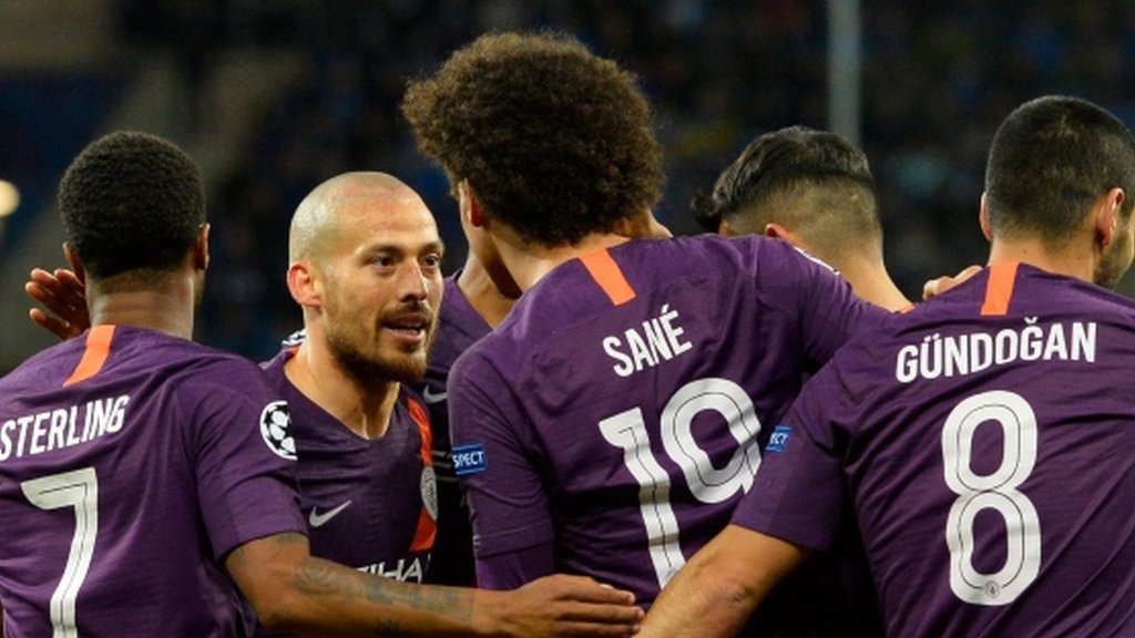 Silva's late goal gives Man City first win of Champions League campaign