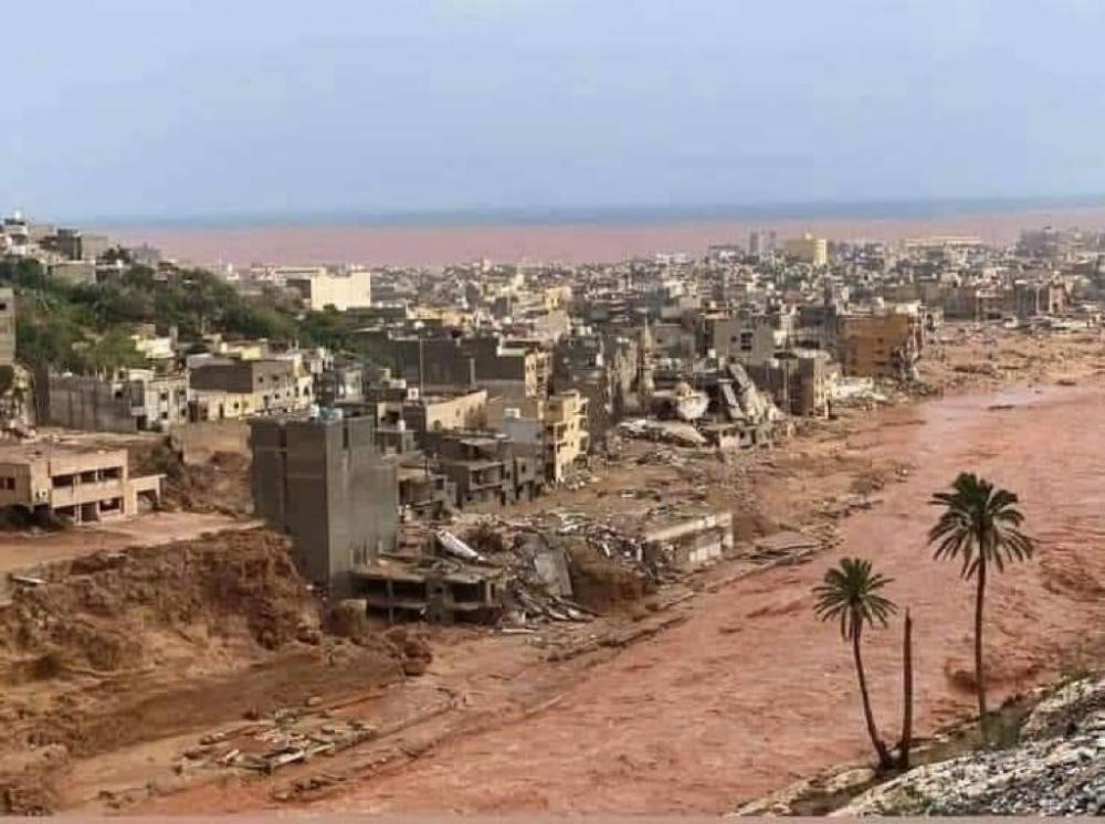 北アフリカ・リビアで豪雨による洪水 少なくとも2300人が死亡と