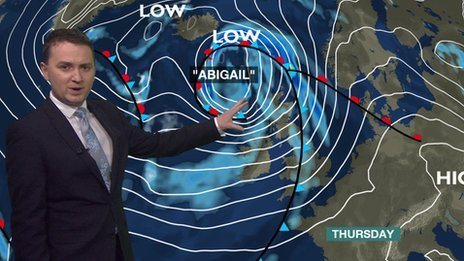 VIDEO: First 'named storm' to batter Scotland