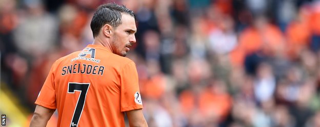 Dundee United midfielder Rodney Sneijder