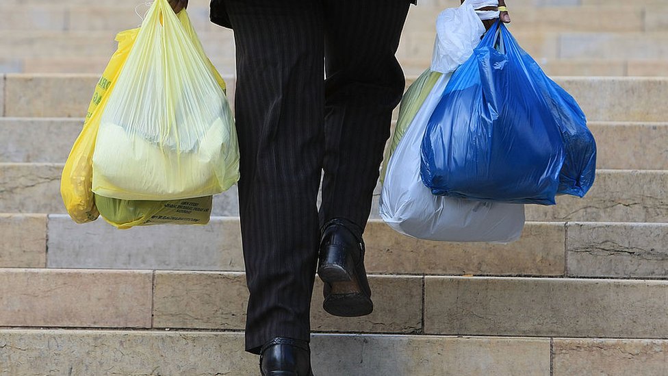 recycled plastic bolsas for retail