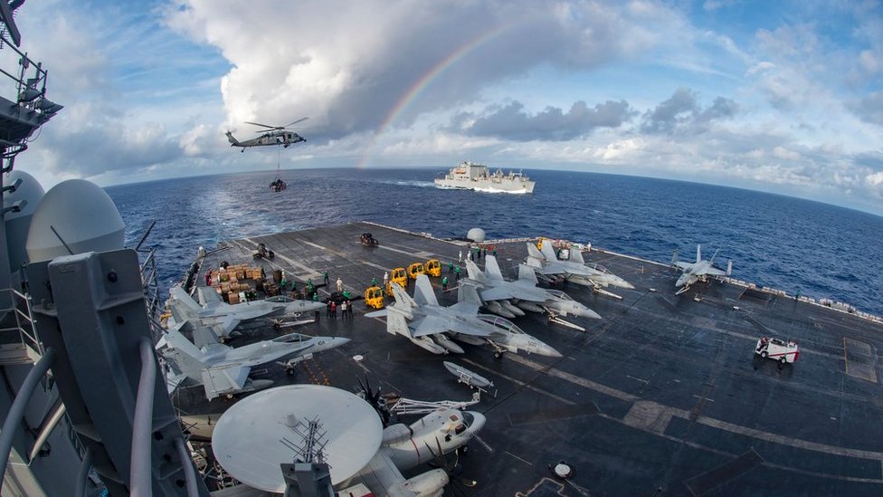 South China Sea: US carrier group begins 'routine' patrols