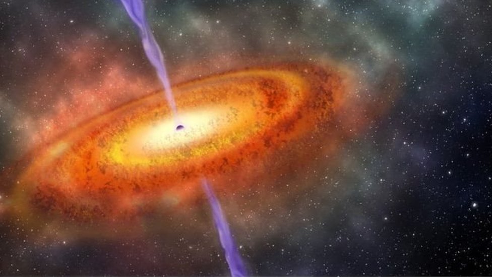 Privilegiado Línea del sitio Descarte Descubren el agujero negro supermasivo más distante del universo - BBC News  Mundo