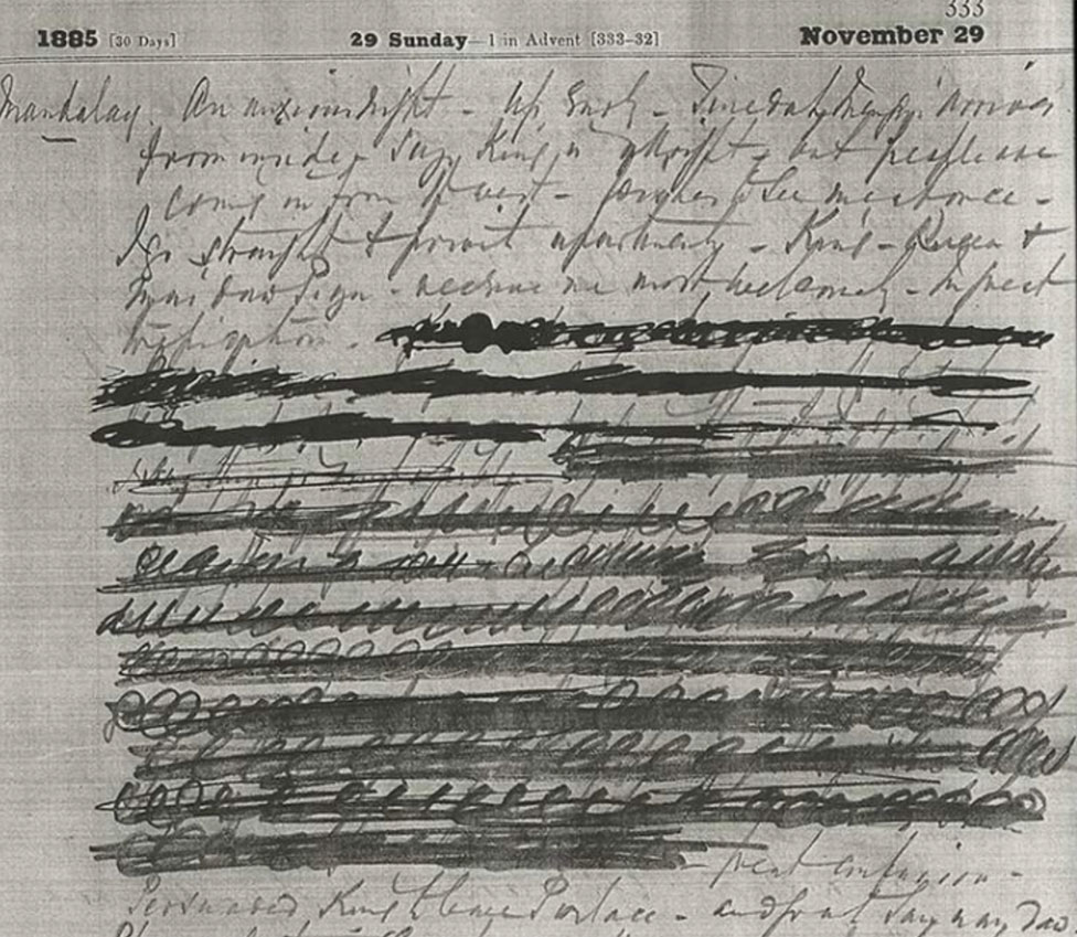El diario de sir Edward Sladen (Foto: The British Library)