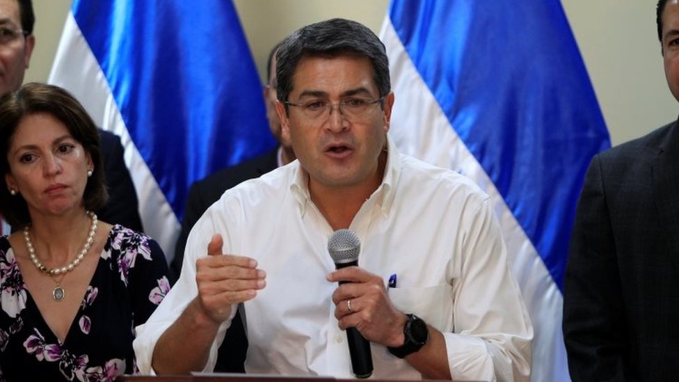 Presidente de Honduras, Juan Orlando Hernández.