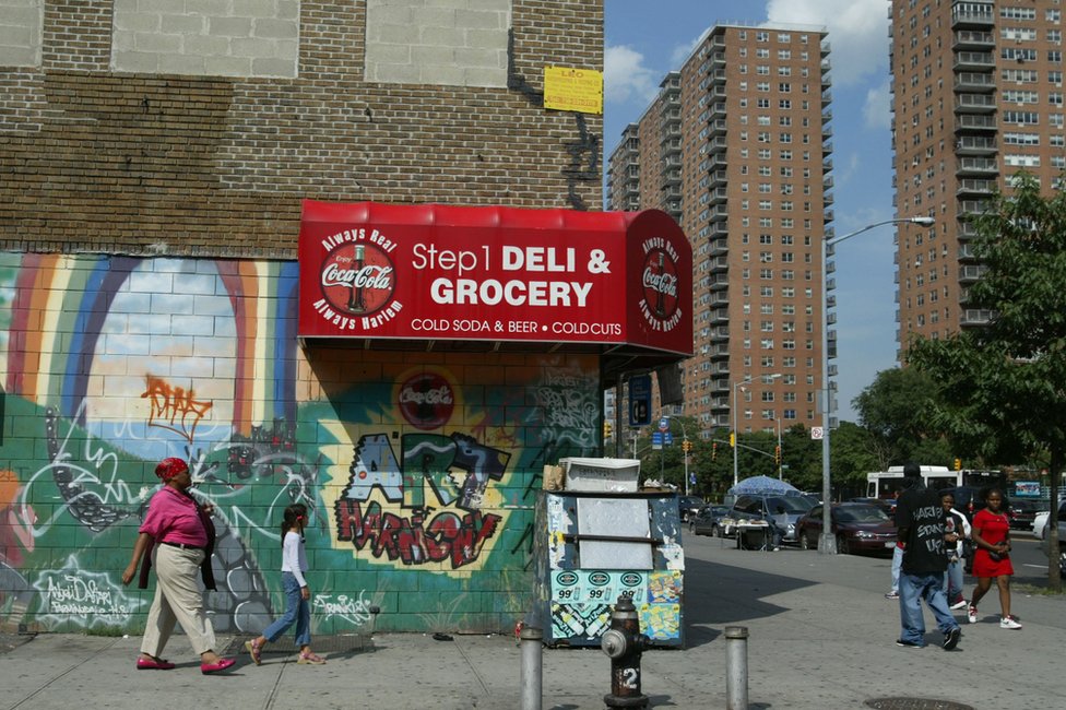 Barrio Harlem de Nueva York, Estados Unidos.