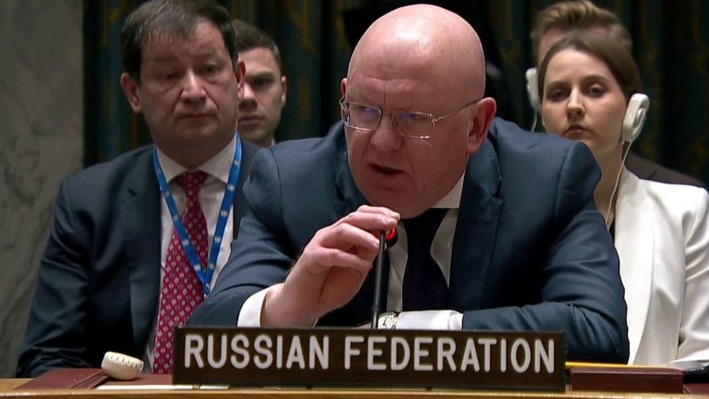 Russia interrupts UN minute's silence for Ukraine